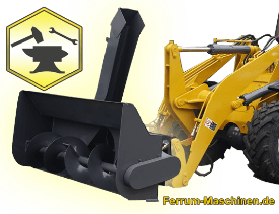 Hydraulische Schneefräse für Radlader
