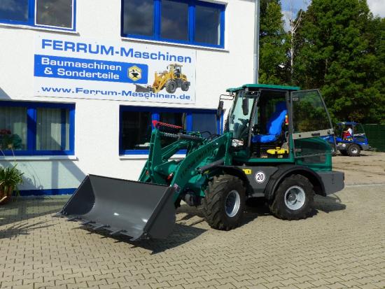 Preview: Radlader 2,2 Tonnen Hubkraft FERRUM DM416 x4 V2 Modell 2024 in dunkel Türkisgrün