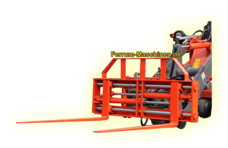 hydraulisch verstellbare Palettengabel für Hoflader / Radlader von Ferrum Maschinen