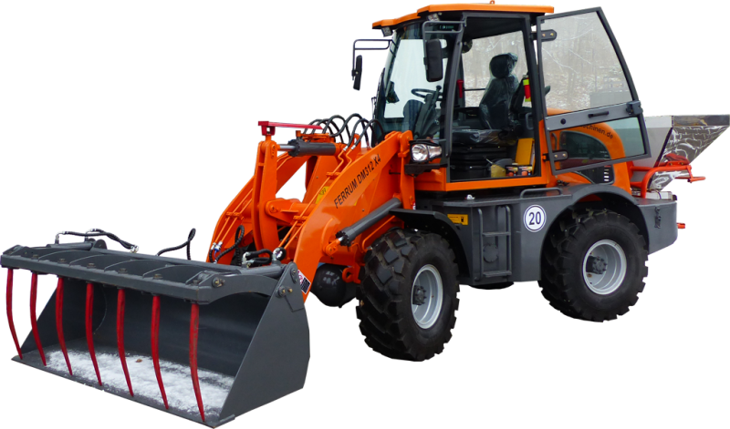 Hoflader / Radlader Ferrum DM312 x4 mit Greifschaufel