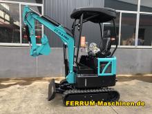 Minibagger kaufen - CT-15-A PRO mit Tieflöffel und Böschungslöffel